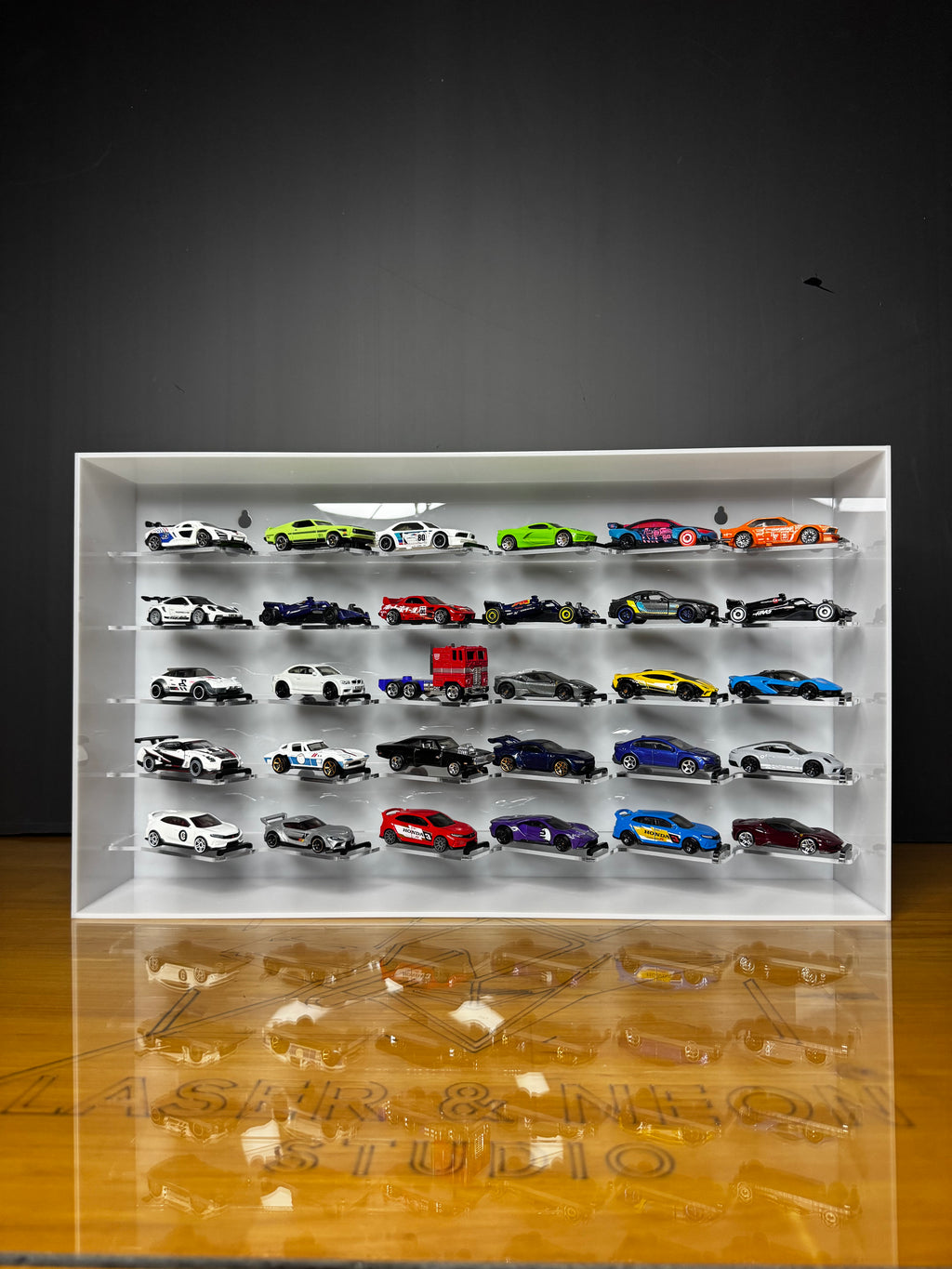 Vitrina exhibición de 30 autos 1/64 BÁSICA