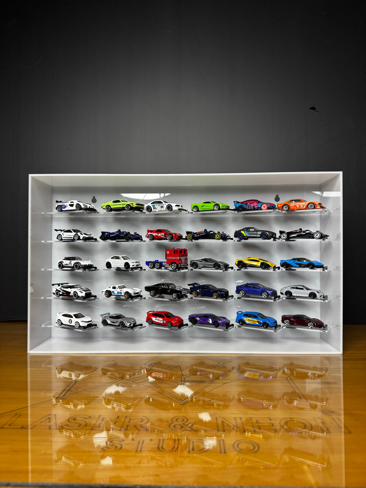 Vitrina exhibición de 30 autos 1/64 BÁSICA